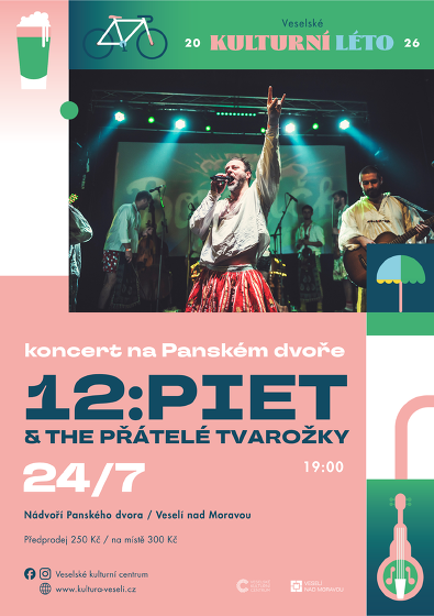 Plakát události 12:PIET a The přátelé Tvarožky