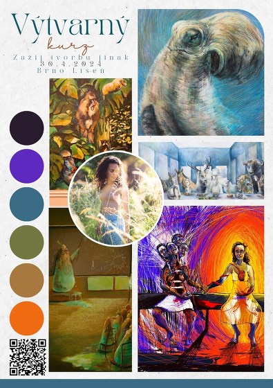 Plakát události Výtvarný kurz - Zažij tvorbu jinak