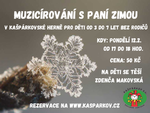 Plakát události Muzicírování s paní Zimou