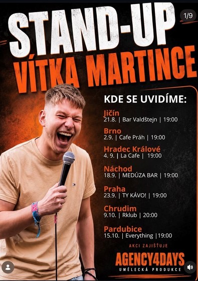 Plakát události Stand Up - Vítek Martinec - Chrudim
