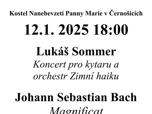 Plakát události Tříkrálový koncert