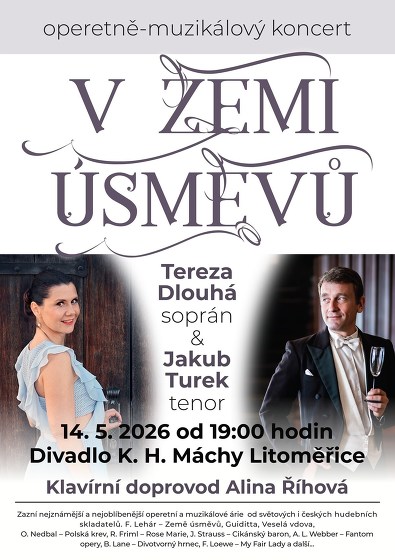 Plakát události V Zemi úsměvů - operetně muzikálový koncert