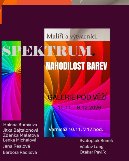 Plakát události Spektrum: Nahodilost barev