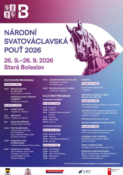 Plakát události Národní svatováclavská pouť 2026 ve Staré Boleslavi