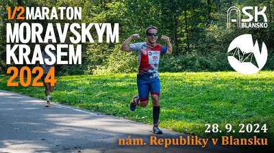 Plakát události Půlmaraton Moravským krasem