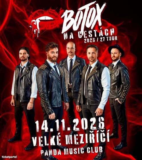 Plakát události koncert kapely BOTOX