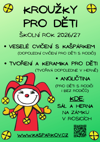 Plakát události Přihlašování na kroužky na šk.rok 2026/27