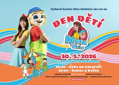 Plakát události Den dětí s Karol a Kvído