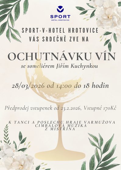 Plakát události Ochutnávka vín v Hrotovicích