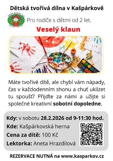 Plakát události Dětská tvořivá dílna - veselý klaun
