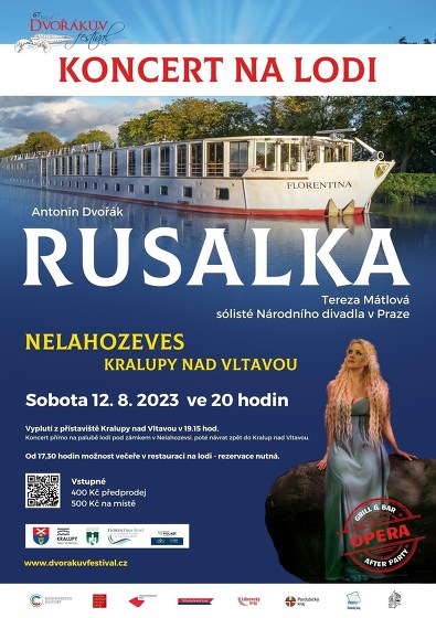 Plakát události Antonín Dvořák – RUSALKA - Dvořákův festival