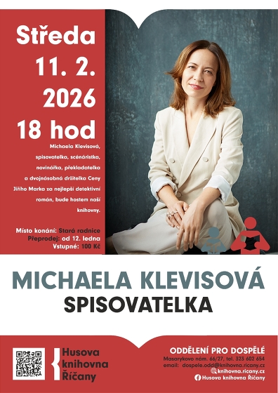 Plakát události Michaela Klevisová: beseda