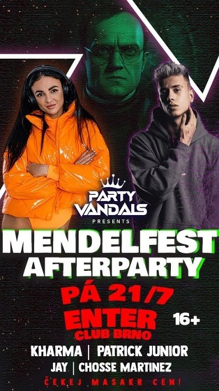 Plakát události Mendelfest  afterparty w/Patrick Junior/Kharma → ENTER