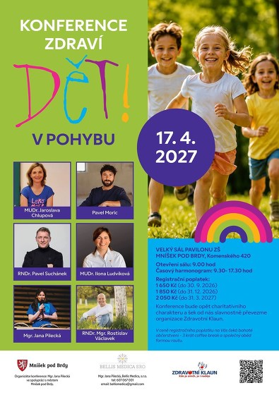 Plakát události Konference zdraví DĚTI V POHYBU