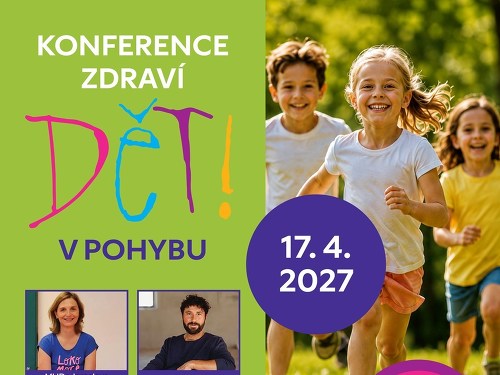 Plakát události Konference zdraví DĚTI V POHYBU