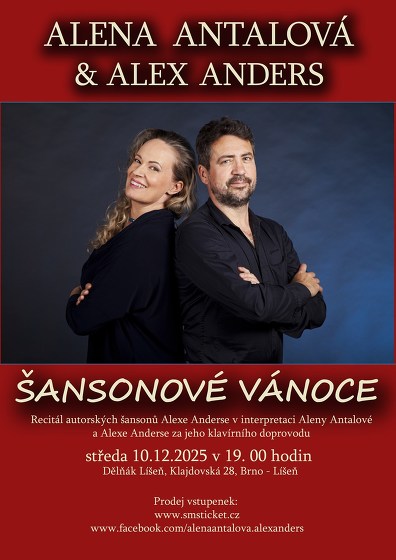 Plakát události Alena Antalová & Alex Anders - Šansonové Vánoce