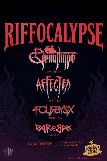 Plakát události Riffocalypse Brno