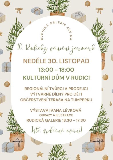 Plakát události 10. Rudický vánoční jarmark