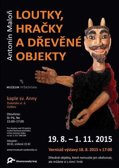 Plakát události Loutky, hračky a dřevěné objekty