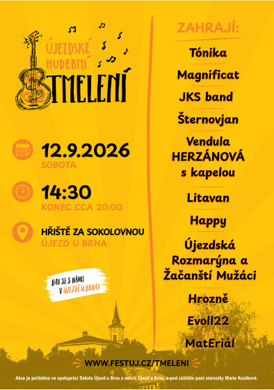 Plakát události Újezdské hudební (s)tmelení