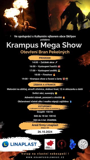 Plakát události Krampus mega show