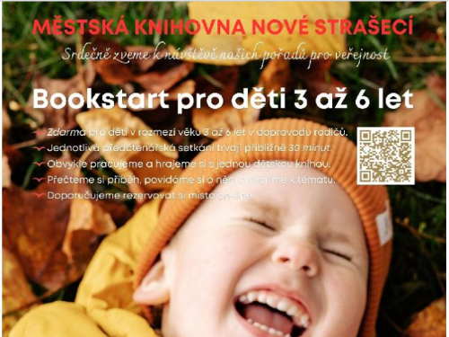 Plakát události Bookstart pro děti 3 až 6 let