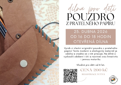 Plakát události Dílna - pouzdro z pratelného papíru