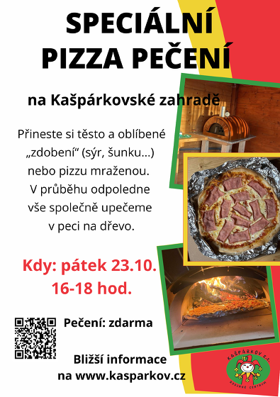 Plakát události Speciální pizza pečení