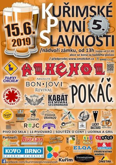 Plakát události Kuřimské pivní slavnosti