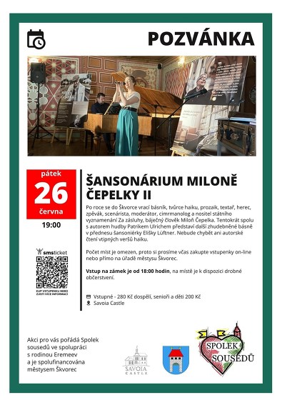 Plakát události ŠANSONÁRIUM MILONĚ ČEPELKY II