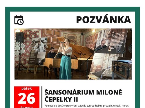 Plakát události ŠANSONÁRIUM MILONĚ ČEPELKY II