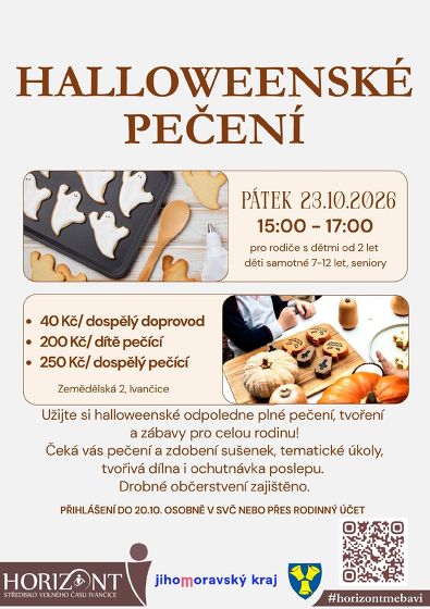 Plakát události Halloweenské pečení 2026