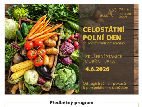 Plakát události Celostátní polní den v Dobřichovicích