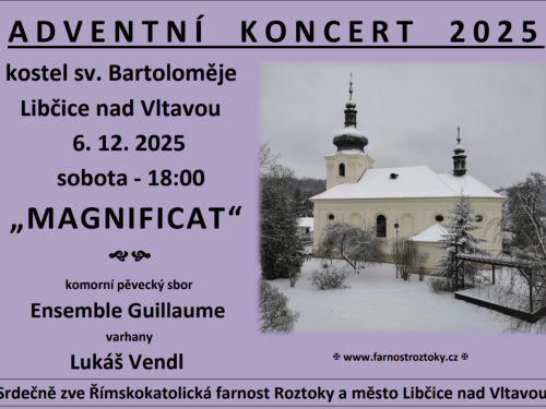 Plakát události Adventní koncert v kostele sv. Bartolomějě - 
