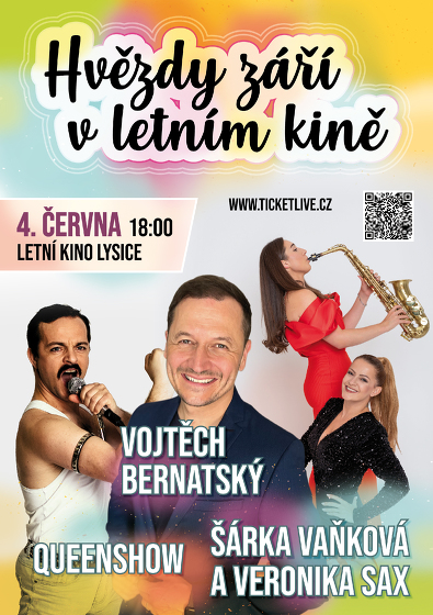 Plakát události Hvězdy září v letním kině