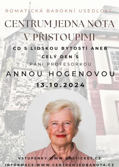 Plakát události Celý Den s : Anna Hogenová