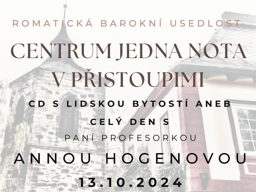Plakát události Celý Den s : Anna Hogenová