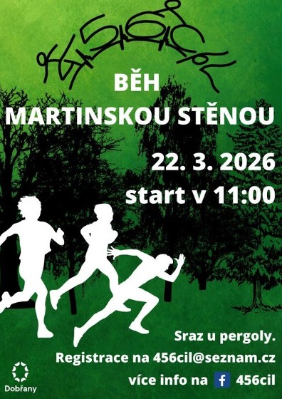 Plakát události Běh Martinskou stěnou Dobřany