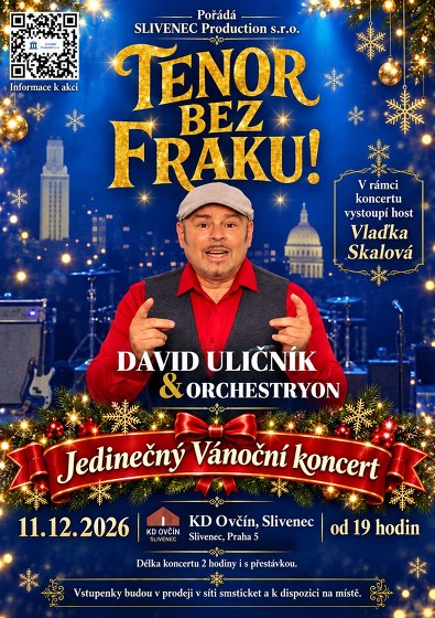 Plakát události Jedinečný Vánoční koncert Davida Uličníka & Orchestryon