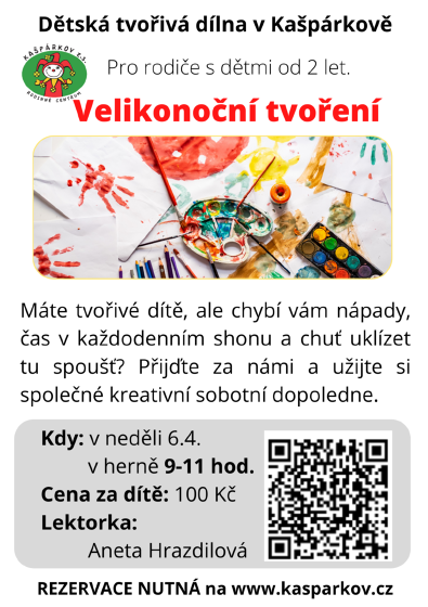 Plakát události Dětská tvořivá dílna - Velikonoční