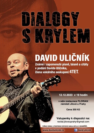 Plakát události DIALOGY S KRYLEM: koncertní recitál DAVIDA ULIČNÍKA