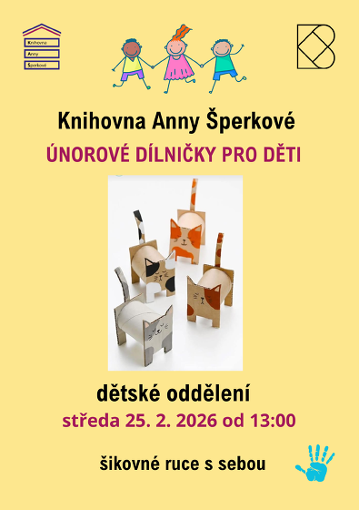 Plakát události Únorové dílničky pro děti