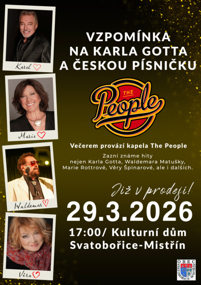 Plakát události Vzpomínka na Karla Gotta a českou písničku