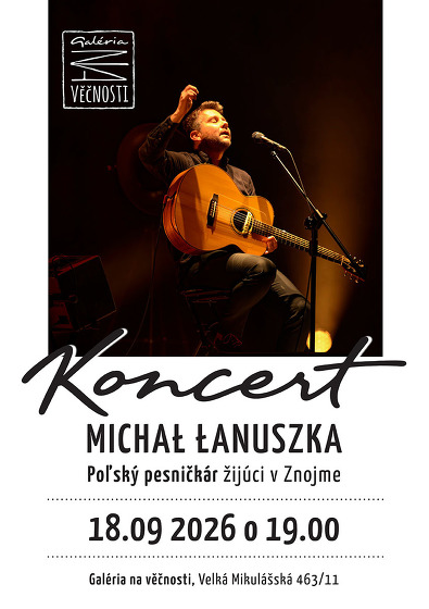 Plakát události Koncert polského písničkáře Michała Łanuszka