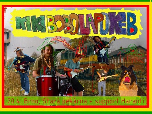 Plakát události Kikibobolapokeb + Haranti