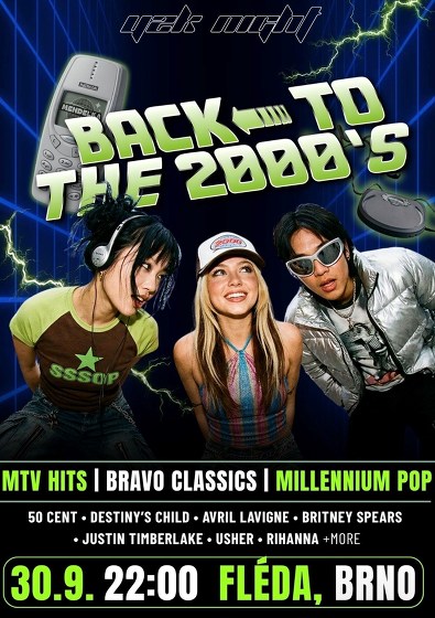 Plakát události Back to 2000s party x Fléda club