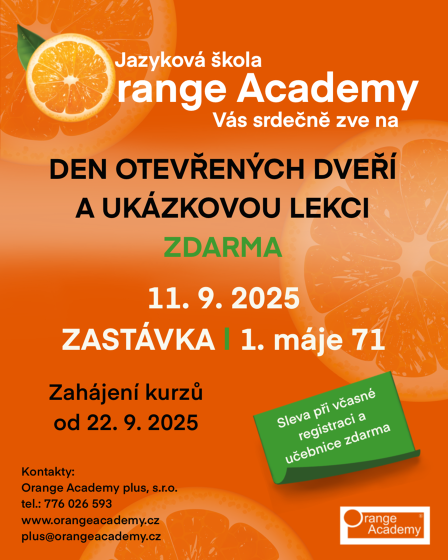 Plakát události Den otevřených dveří a ukázková lekce