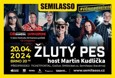 Plakát události Žlutý pes + Martin Kudlička