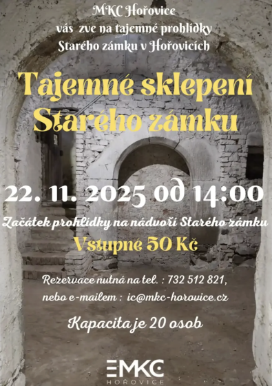 Plakát události Tajemné sklepení Starého zámku