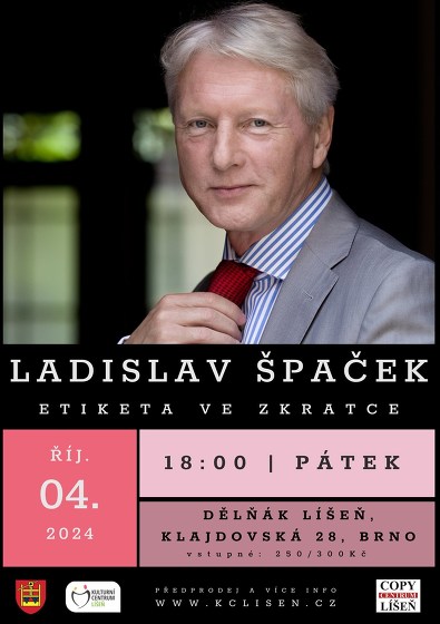 Plakát události Ladislav Špaček – Etiketa ve zkratce